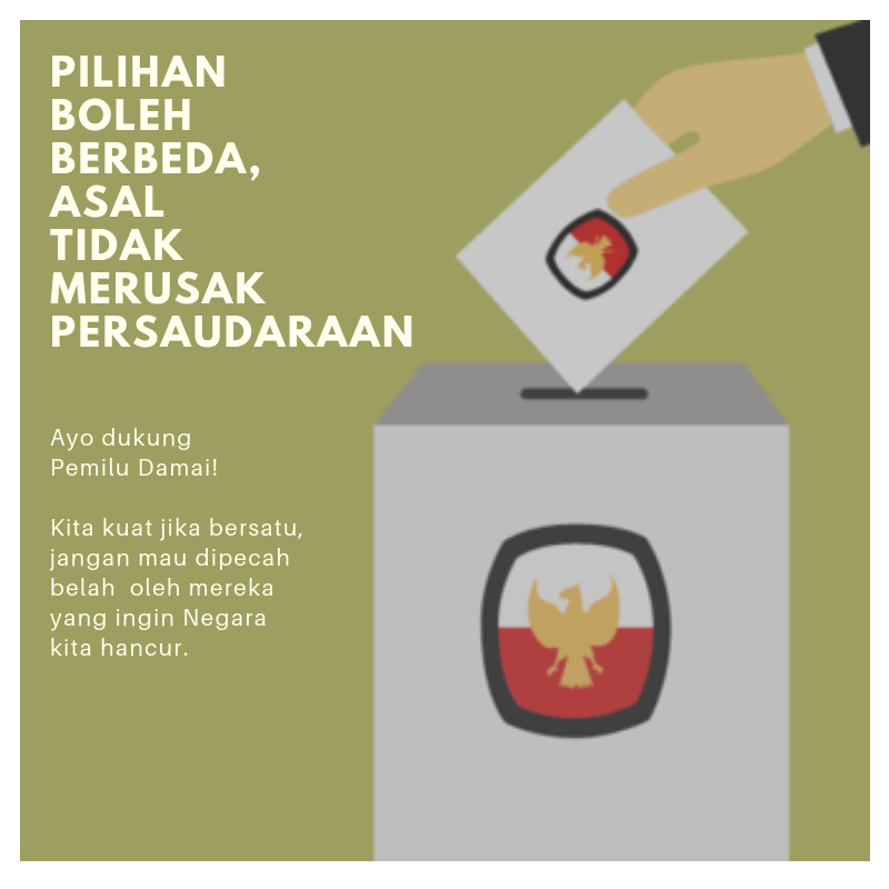 Ayo Dukung Pemilu Damai!