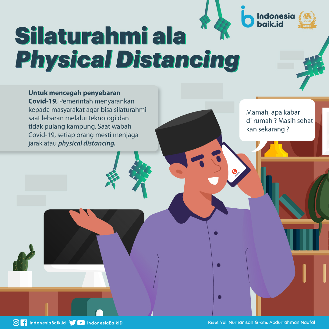 Silaturahmi Ala Physical Distancing Indonesia Baik