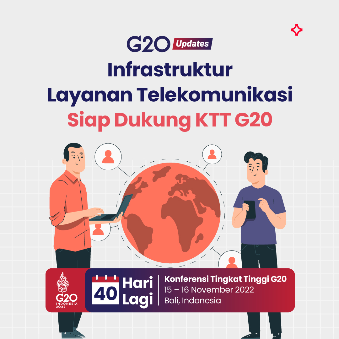 Kesiapan Infrastruktur Layanan Telekomunikasi KTT G20 Capai 99,1%