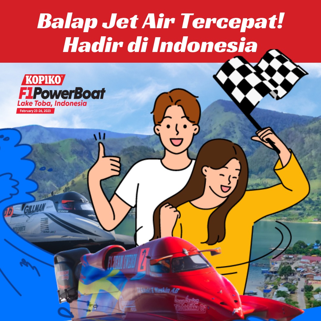 Balap Jet Air Tercepat! Hadir di Indonesia : Formula 1 Powerboat World Championship 2023