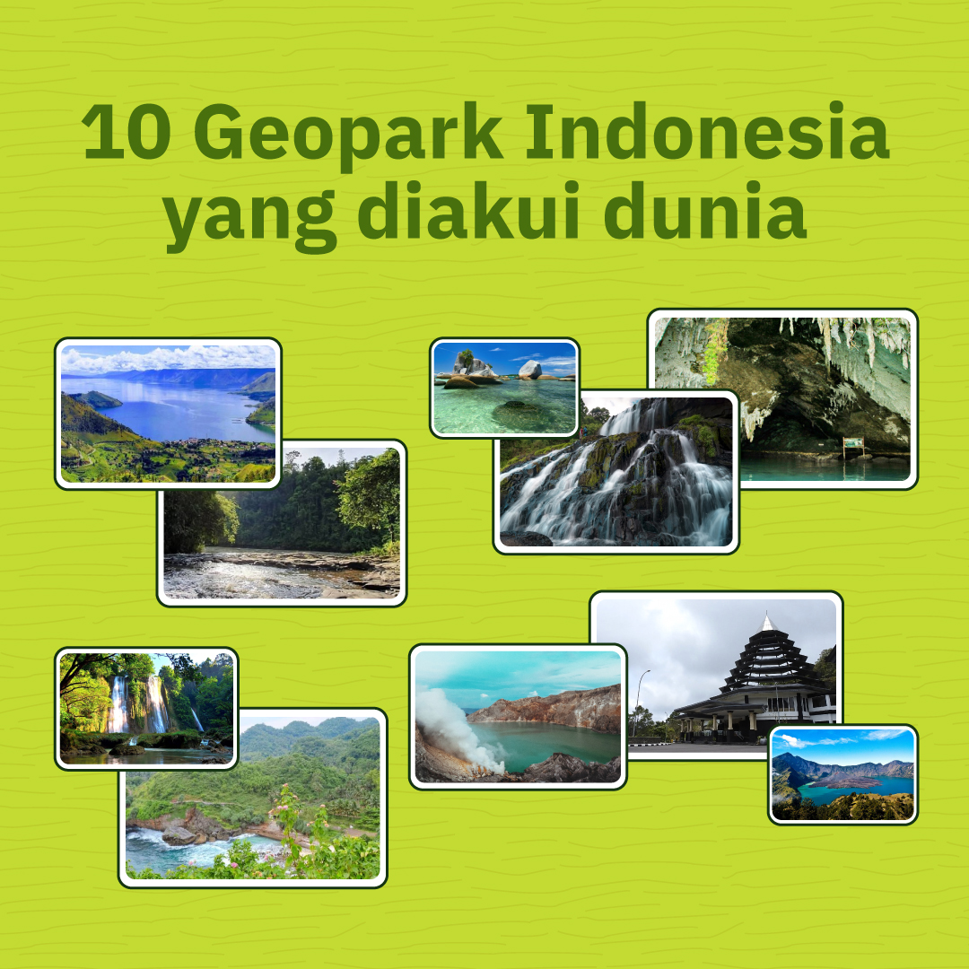 10 Geopark Indonesia yang Mendunia