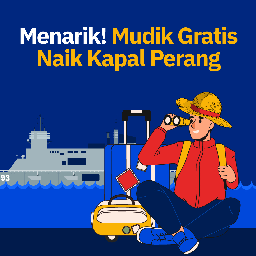 Menarik! Mudik Gratis Naik Kapal Perang