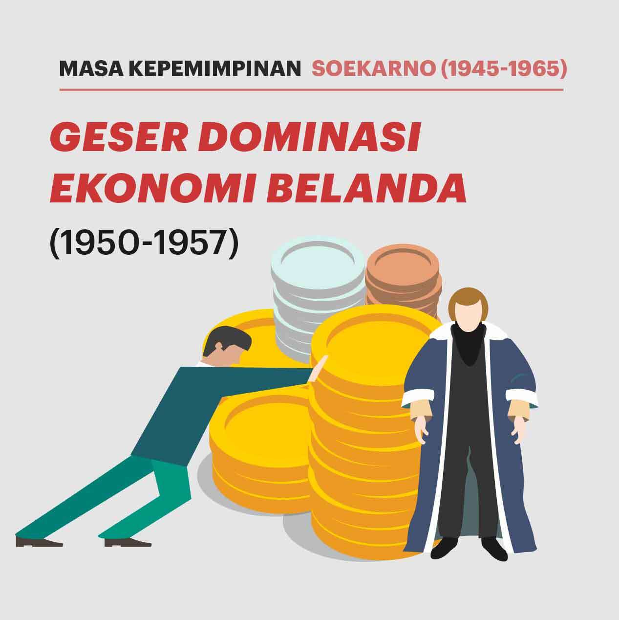 Masa Kepemimpinan Soekarno: Geser Dominasi Ekonomi Belanda