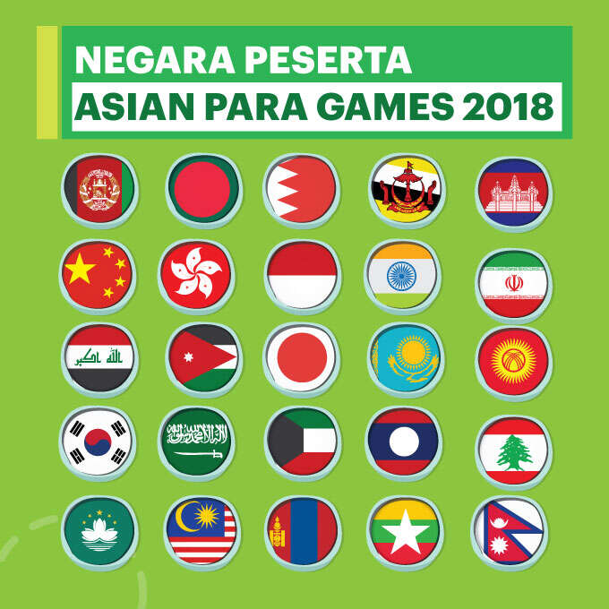 [ASIAN PARA GAMES 2018] Negara Peserta Asian Para Games 2018 #15