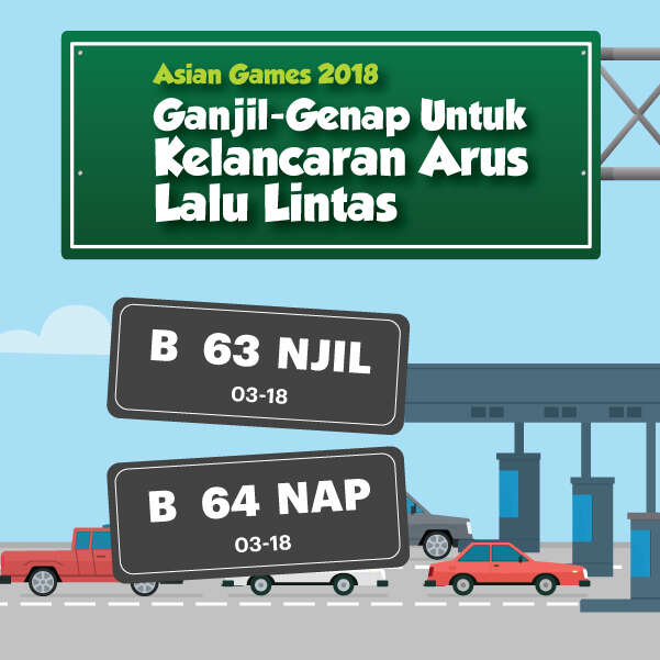 Asian Games 2018: Ganjil-Genap Untuk Kelancaran Arus Lalu Lintas