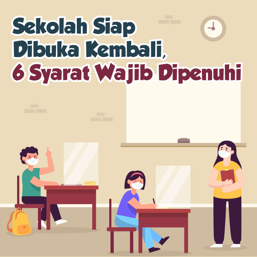 Sekolah Siap Dibuka Kembali, 6 Syarat Wajib Dipenuhi