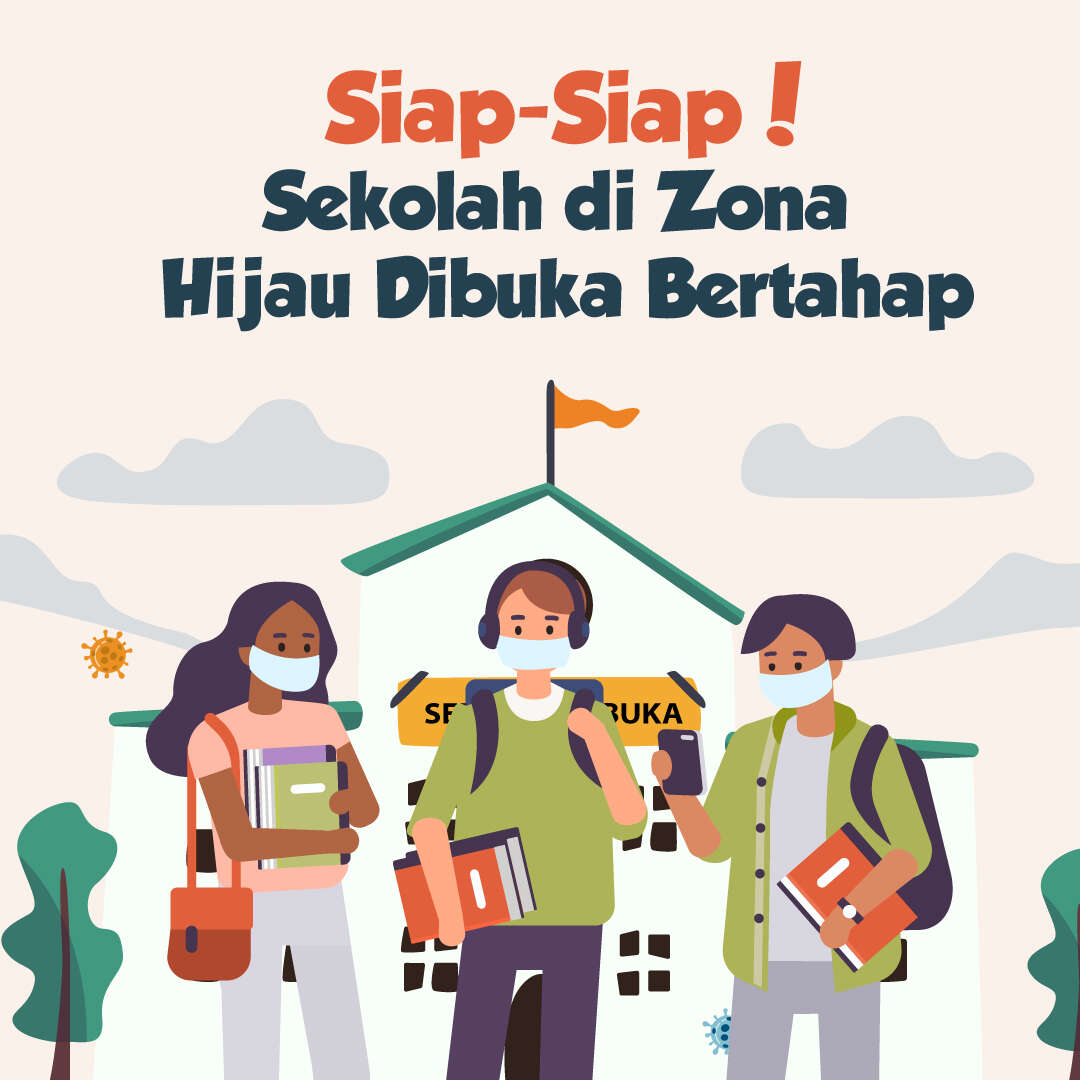 Siap-Siap! Sekolah di Zona Hijau Dibuka Bertahap