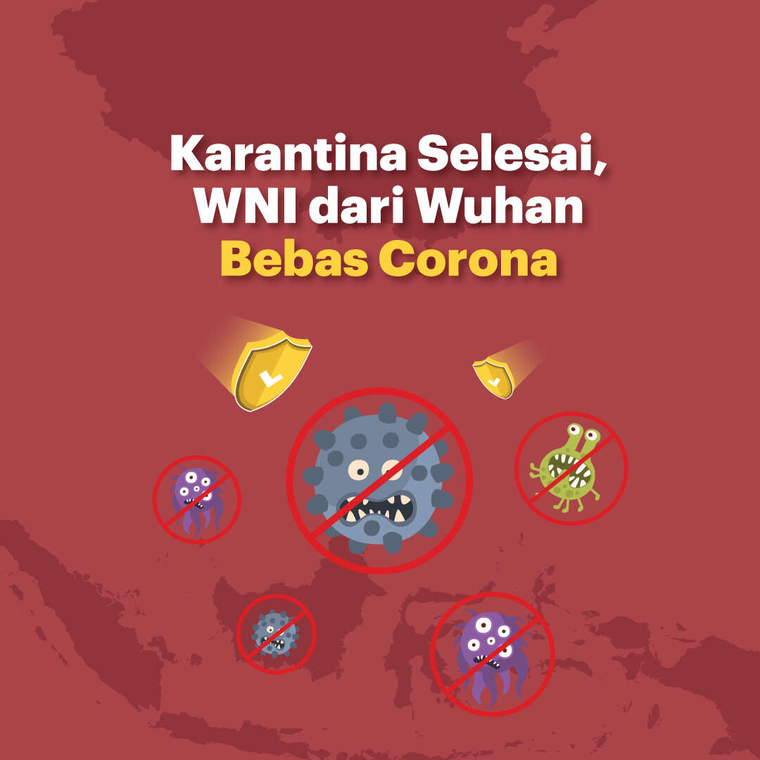 Karantina Selesai, WNI dari Wuhan Bebas Corona
