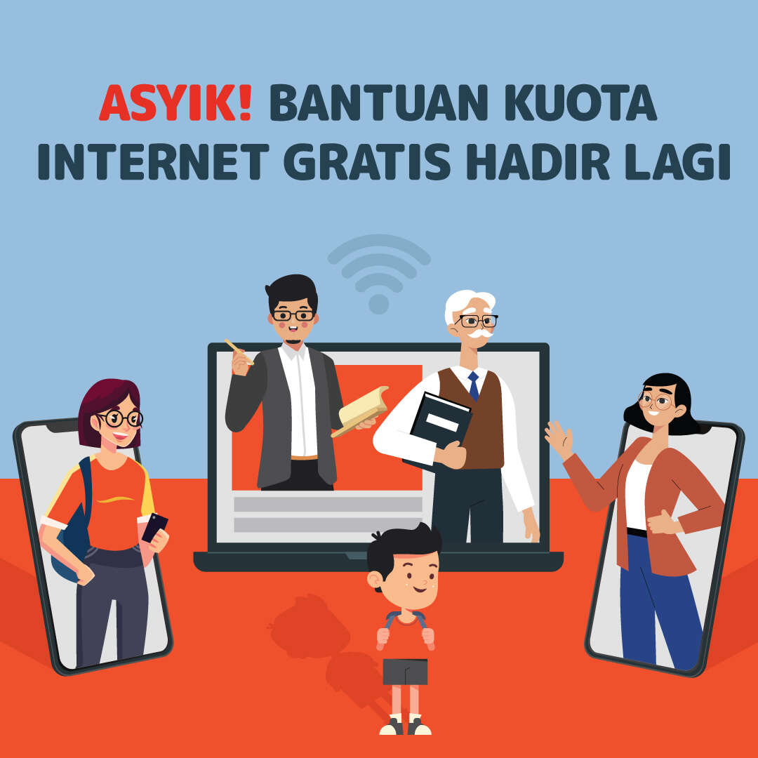 Asyik! Bantuan Kuota Internet Gratis Hadir Lagi