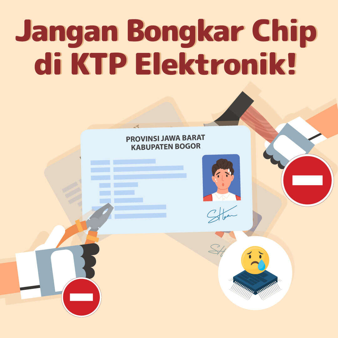 Jangan Bongkar Chip di KTP Elektronik