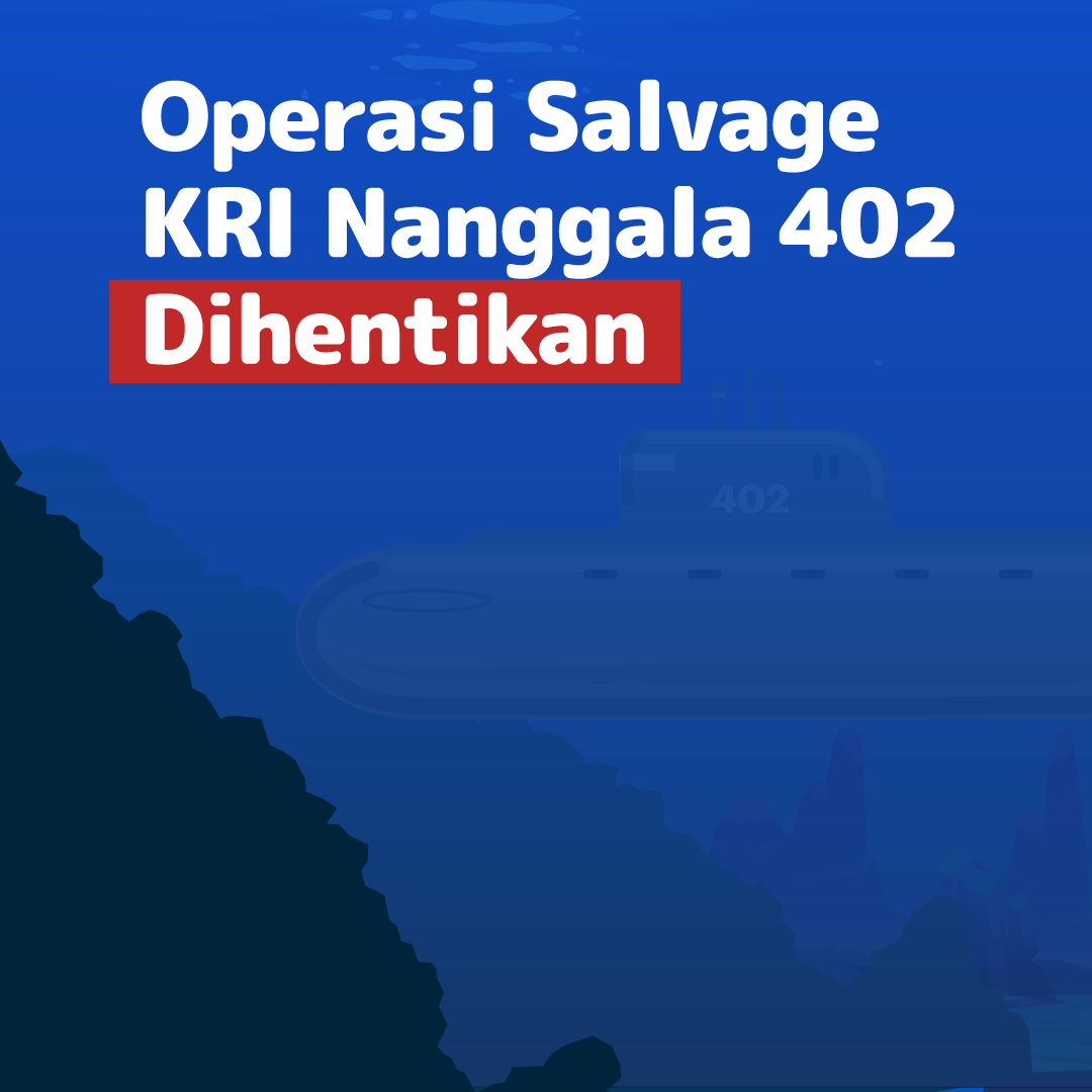Operasi Salvage KRI Nanggala 402 Dihentikan