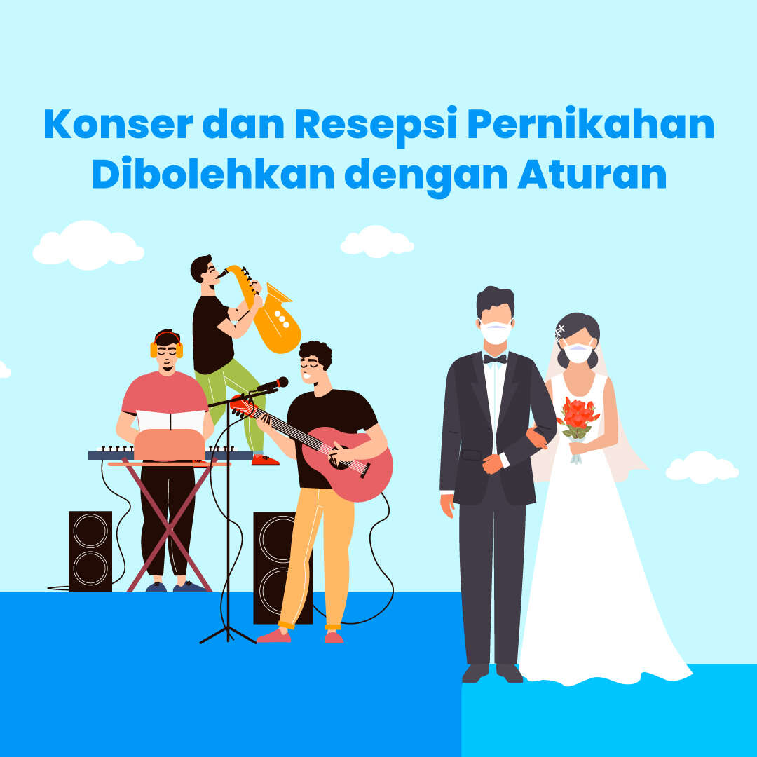 Konser dan Resepsi Pernikahan Dibolehkan dengan Aturan