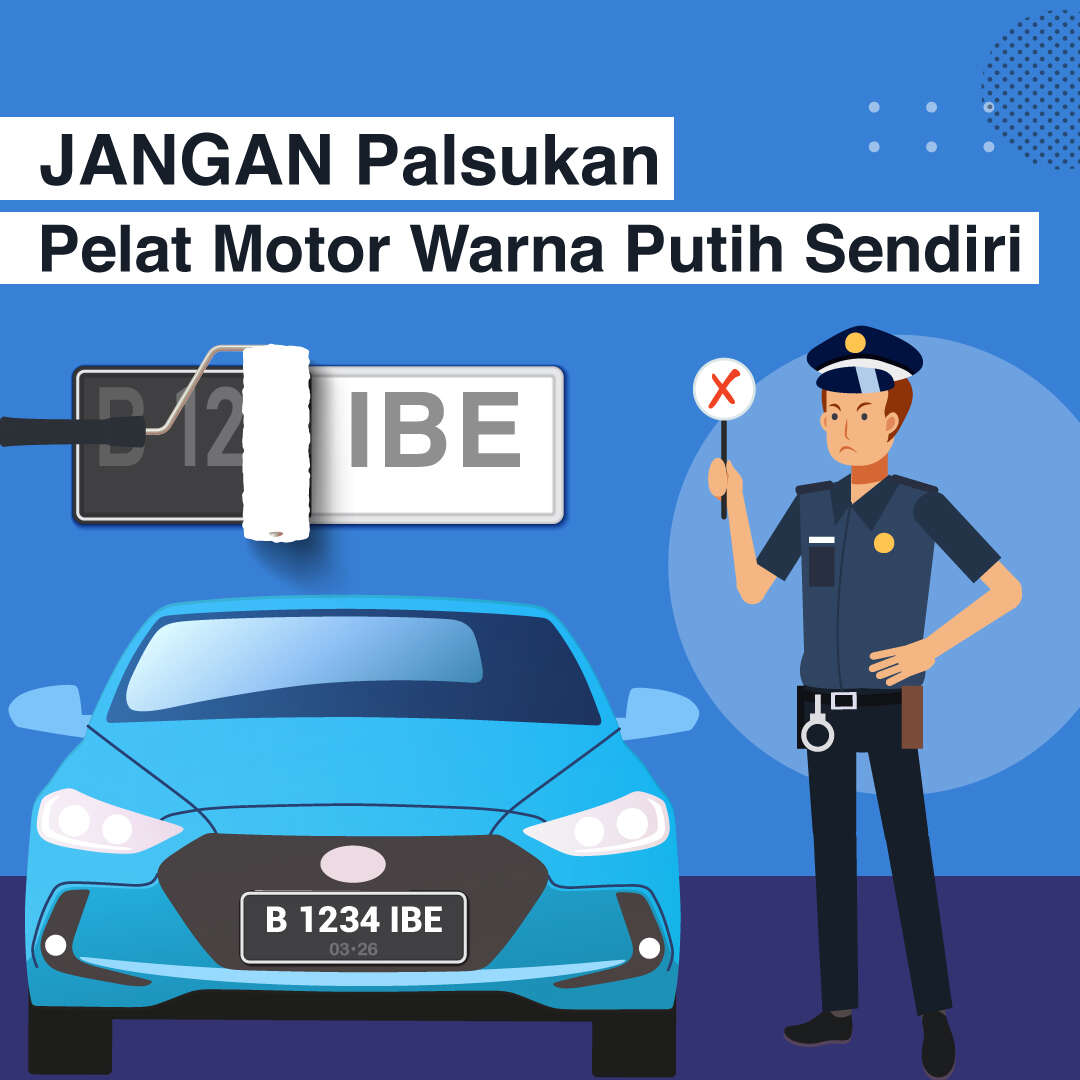 JANGAN Palsukan Pelat Motor Warna Putih Sendiri
