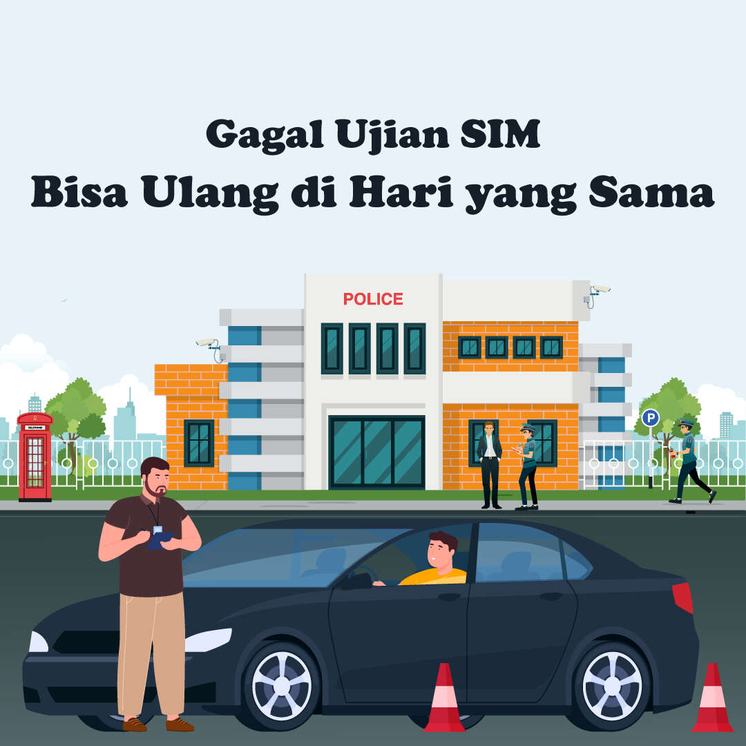 Gagal Ujian SIM Kini Bisa Ulang di Hari yang Sama