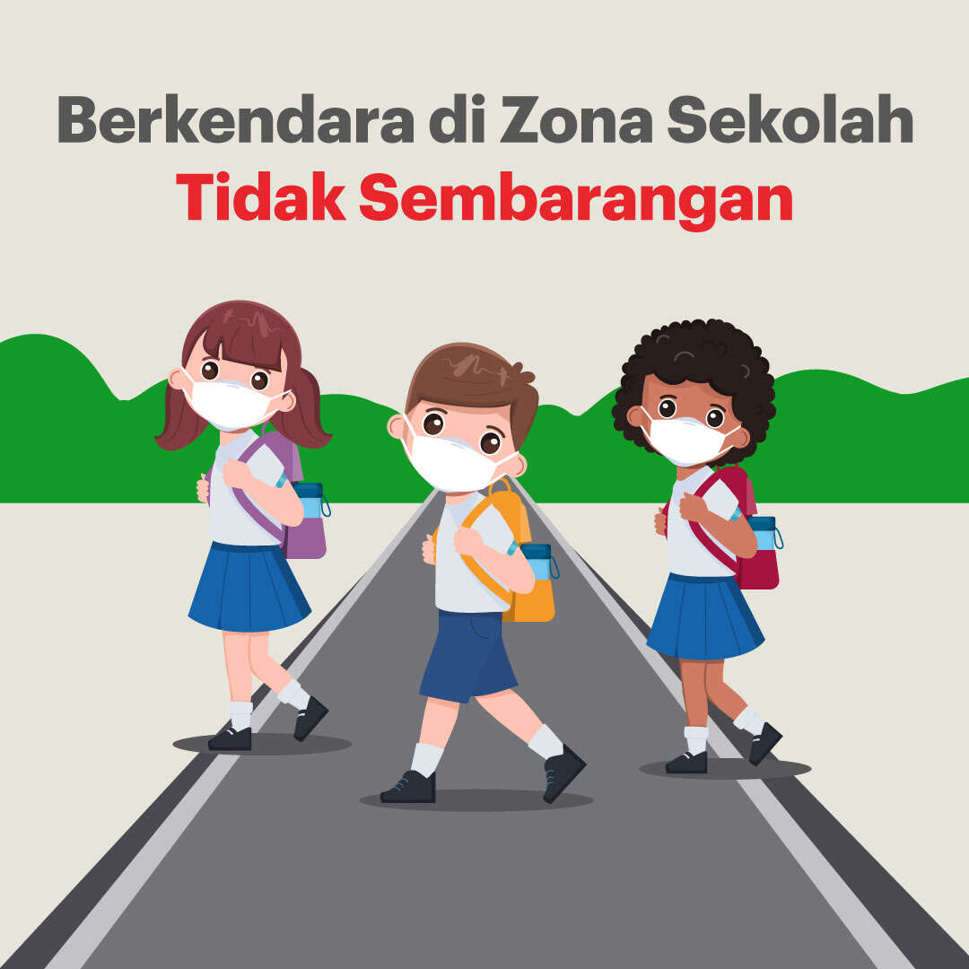 Berkendara di Zona Sekolah Tidak Sembarangan