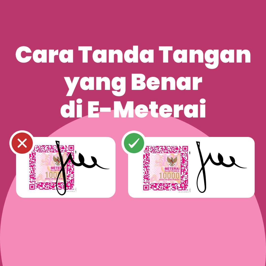Cara Tanda Tangan yang Benar di E-Meterai