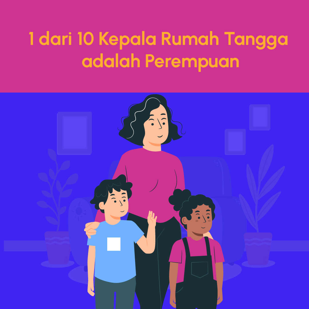 1 dari 10 Kepala Rumah Tangga  Adalah Perempuan