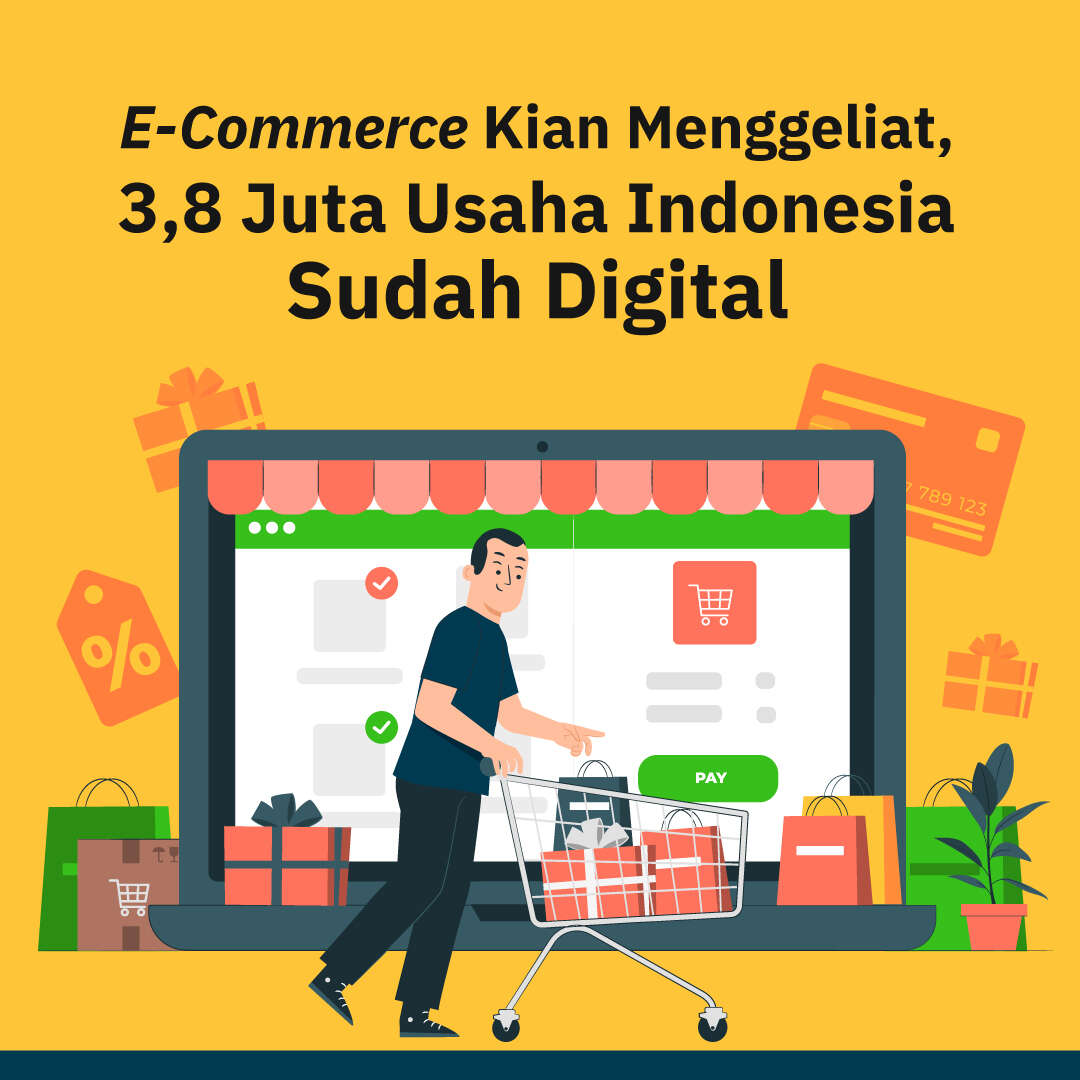 E-Commerce Kian Menggeliat,  3,8 Juta Usaha Indonesia Sudah Digital